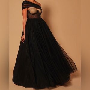 Black Ball Gown / Maxi Dress